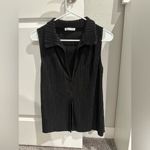 Zara Textured Polo Tank